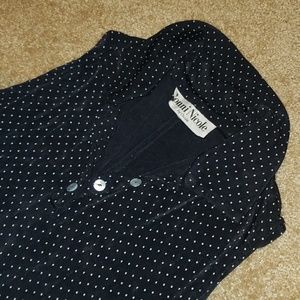 Long polka dot maxi dress